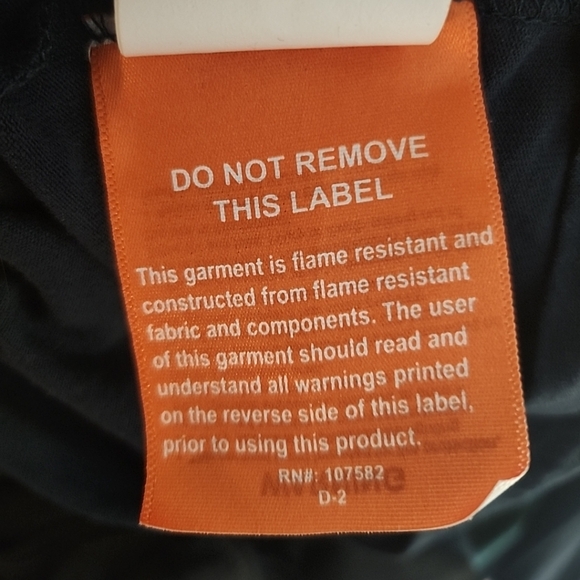 Drifire FR Men Shirt Fire Resistant HRC1 Long Sleeve Navy Blue Workwear Size XLT - Picture 4 of 10